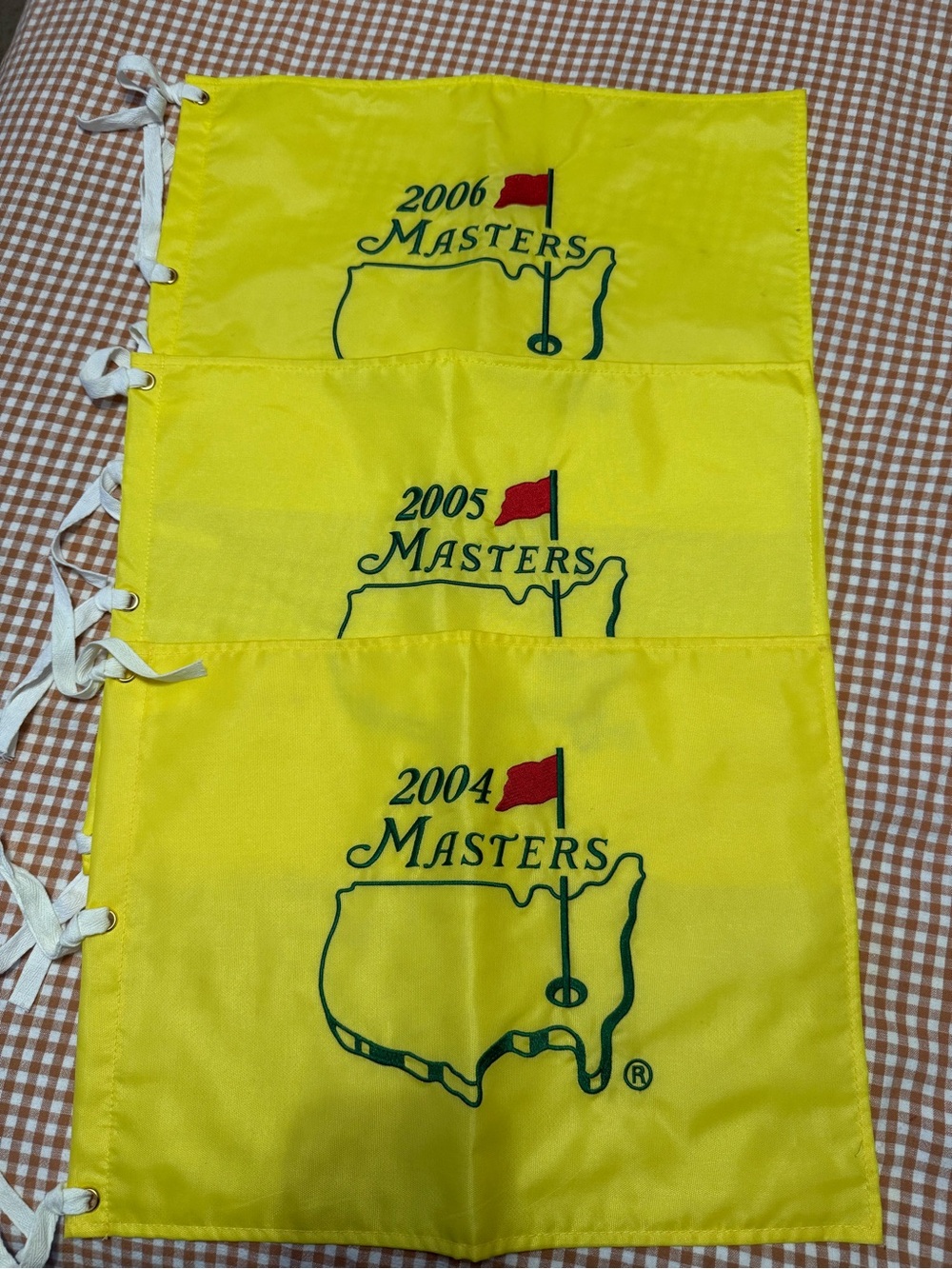 Masters Yellow Golf Pin Flags (2004-2006)